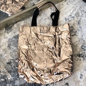 Packable Bronze Victoria’s Secret Metallic Tote